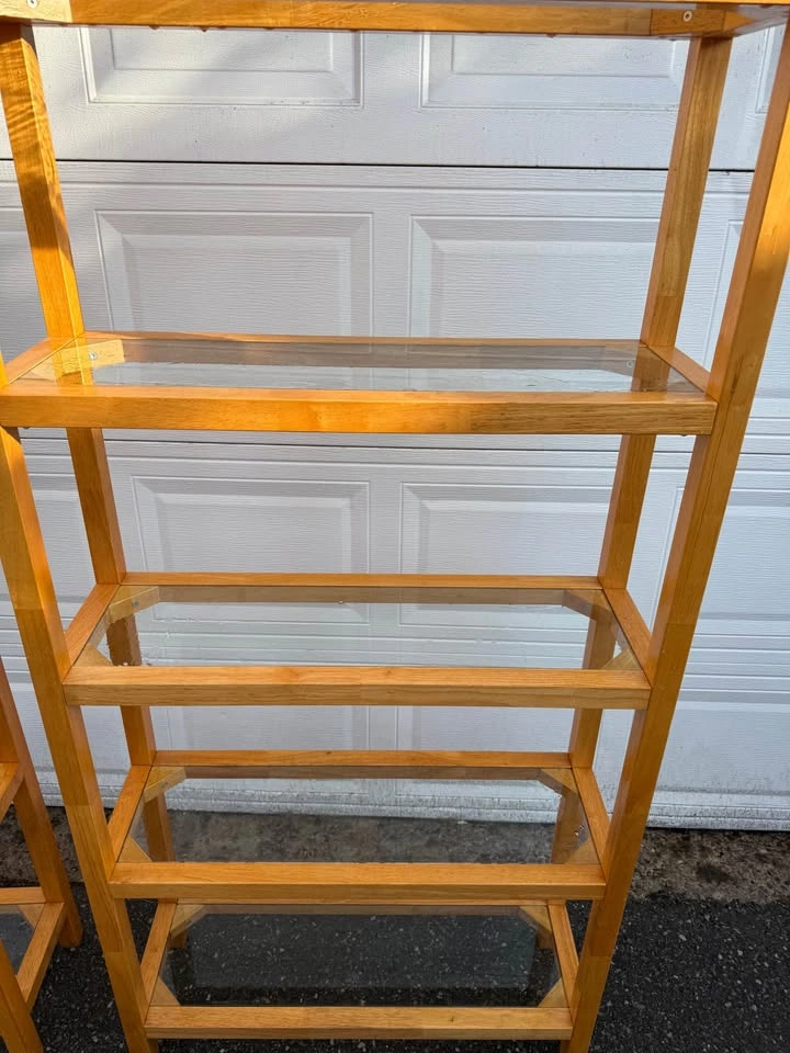 Set of solid pine shelf units - photo 2