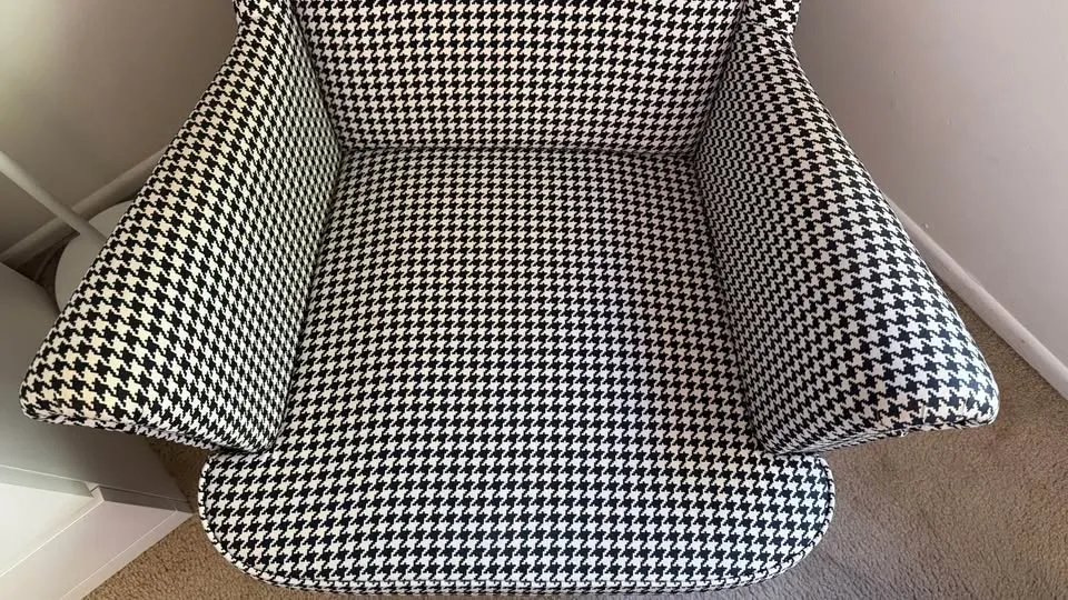 STRANDMON Wing chair, Vibberbo black/beige - photo 3
