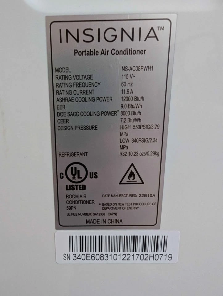Insignia™ - 350 Sq. Ft. 8,000 BTU Portable Air Conditioner - photo 4