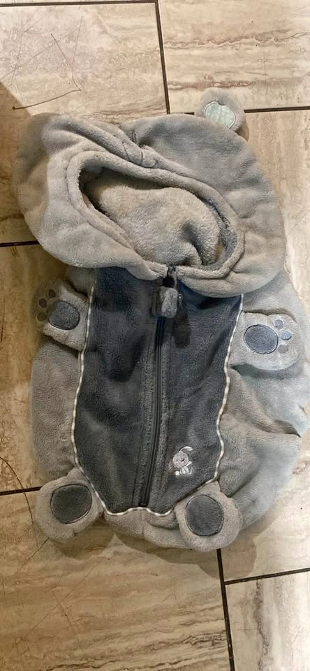 Vintage Babies "R"Us Plush Bear Infant Car Seat Cover Bunting