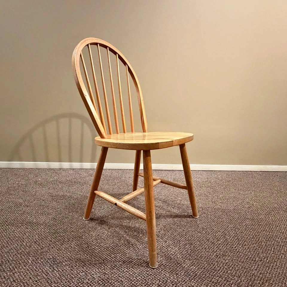 Hoop-back Windsor wooden dining chair (IKEA SKOGSTA)