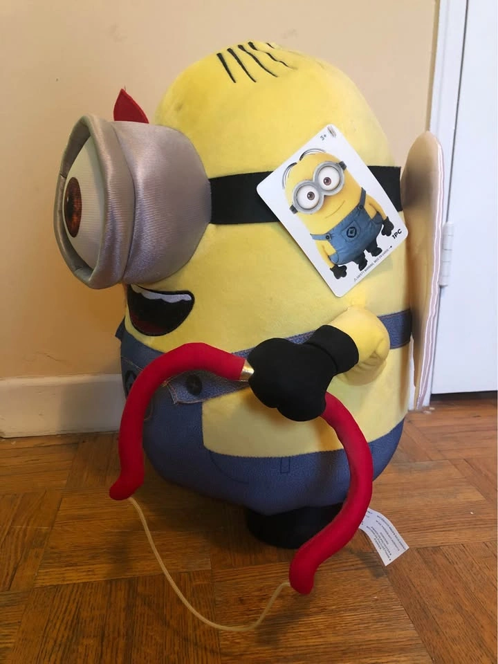 Jumbo Despicable Me Minion Stuart Cupid Valentine Plush 22" - photo 2