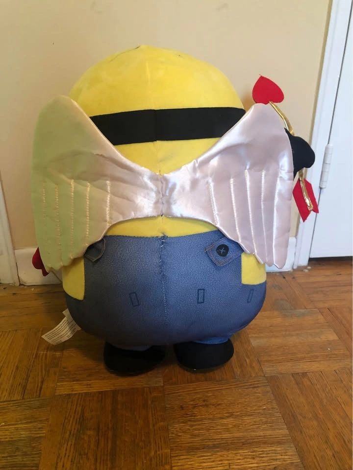 Jumbo Despicable Me Minion Stuart Cupid Valentine Plush 22" - photo 3