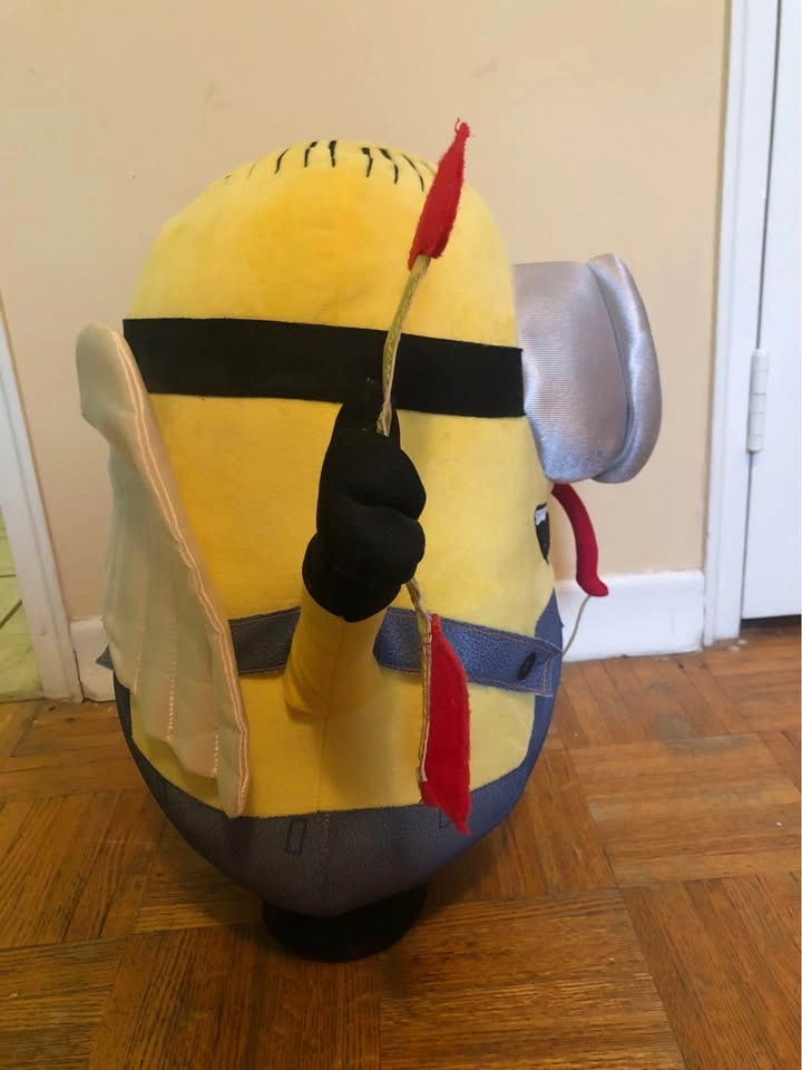 Jumbo Despicable Me Minion Stuart Cupid Valentine Plush 22" - photo 4