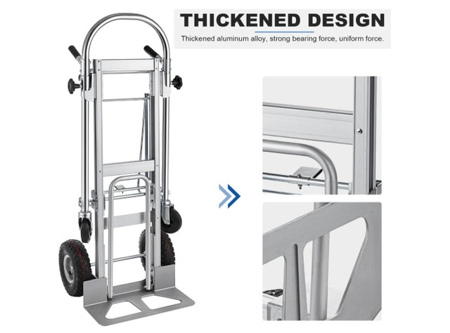 TOPDEEP 3 in 1 Aluminum Hand Truck, Convertible Dolly 1000 LBS - photo 5