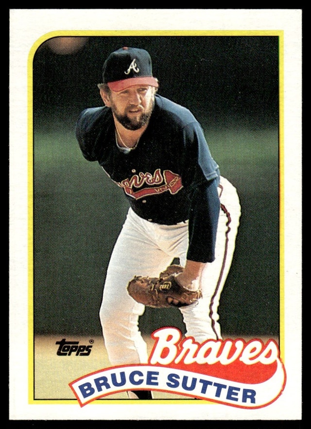 1989 Topps Bruce Sutter Baseball Card # 11