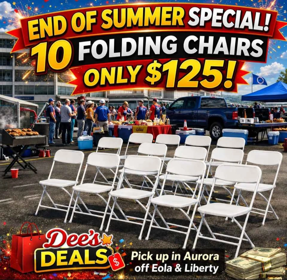 10 Pack Folding Chairs BRAND new in box ONLY $125 - photo 2