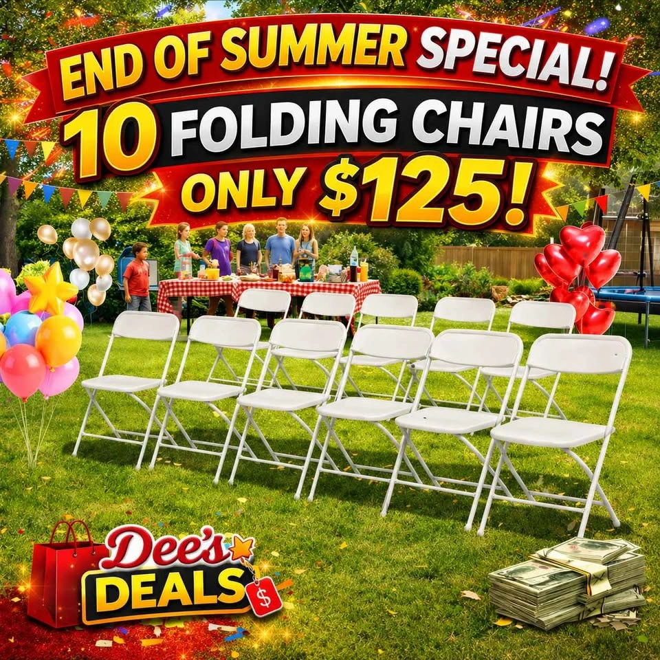 10 Pack Folding Chairs BRAND new in box ONLY $125 - photo 2