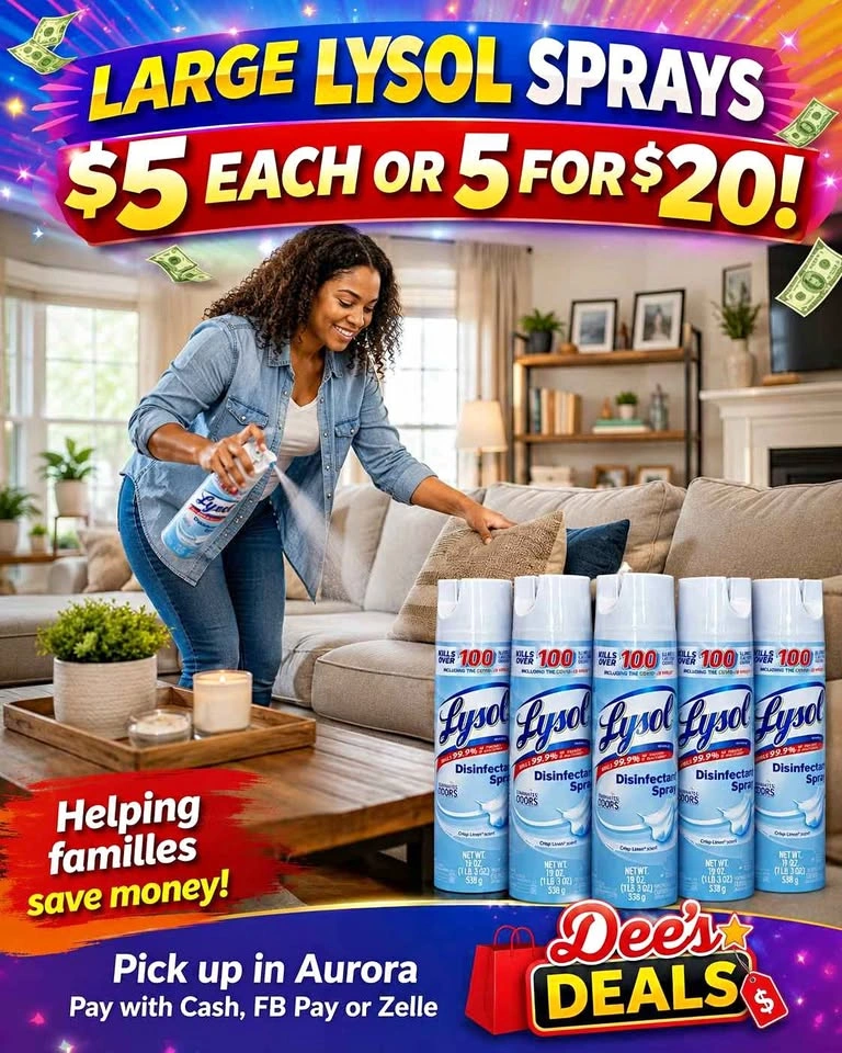 Lysol Disenfectant Spray ONLY $5