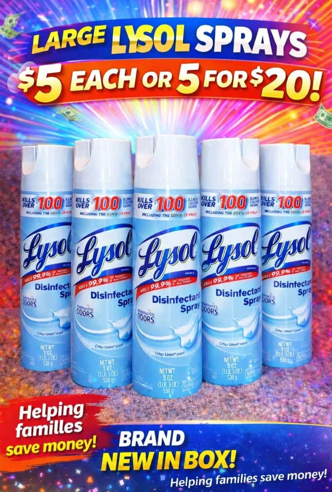 Lysol Disenfectant Spray ONLY $5 - photo 2