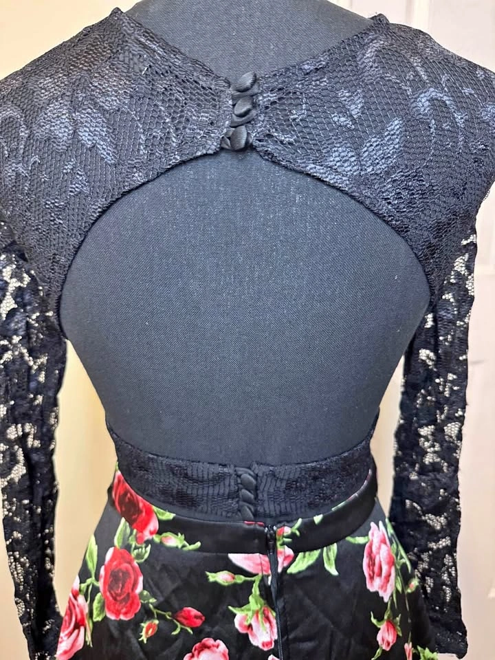 Two piece evening dress
