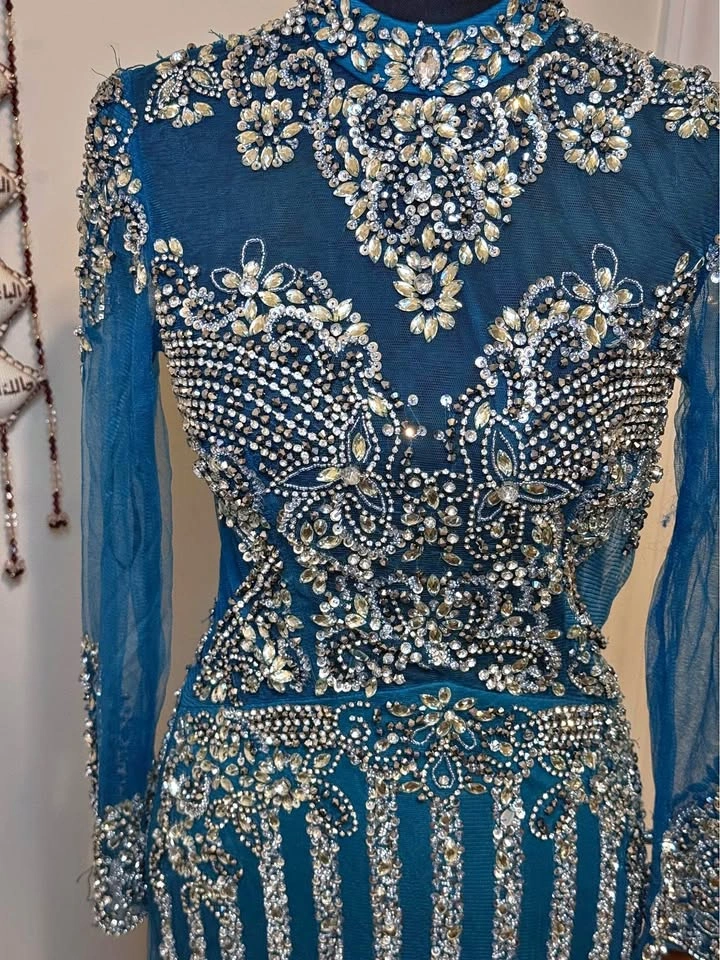 Detachable Train Mermaid Evening Gown
