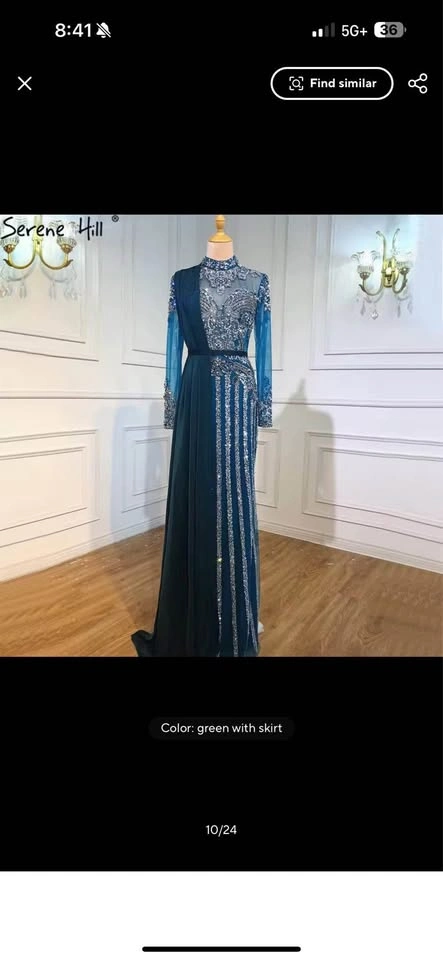 Detachable Train Mermaid Evening Gown - photo 5
