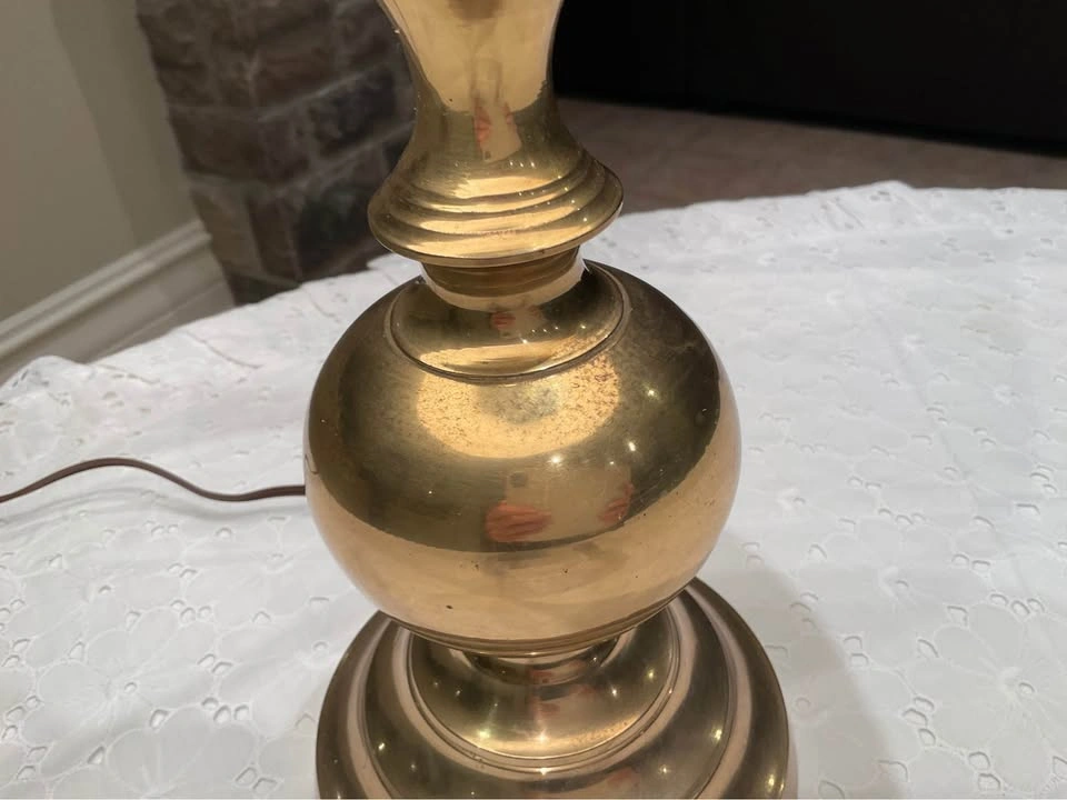 Vintage Table Lamp Brass With Natural Patina - photo 4