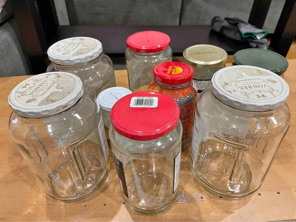 FREE 2 bags of Glass jars