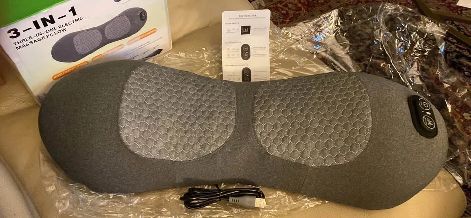 Smooth Spine Triple Fusion Back Massager 3-in-1 Lumbar Pillow - photo 3