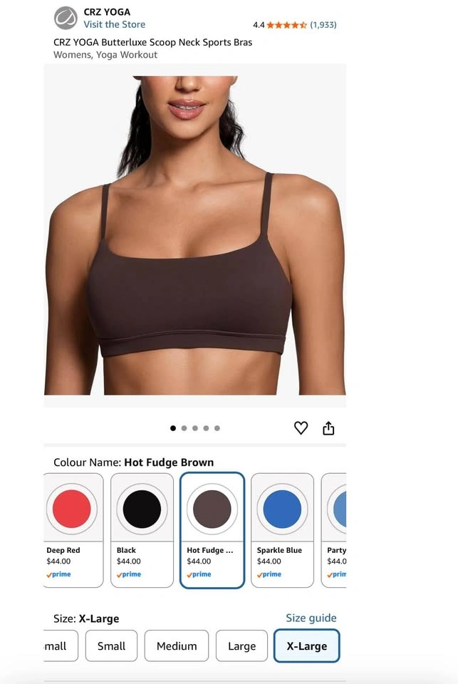 CRZ Yoga Sports Bra - XL (14) - photo 5