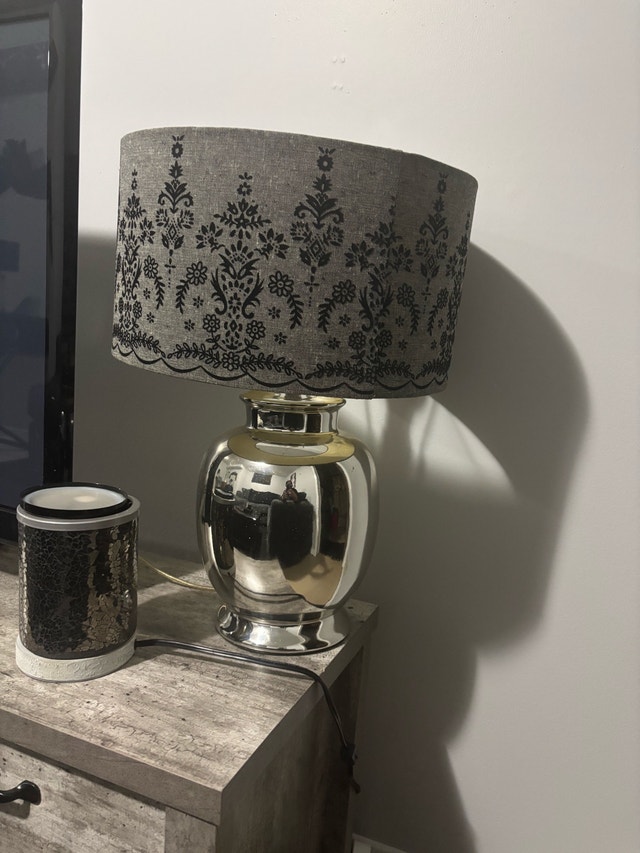 Grey Stylish Lamp