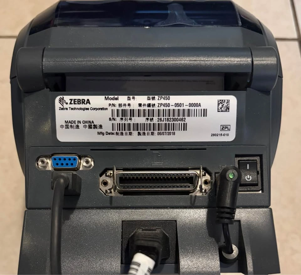 Zebra ZP 450 Thermal Label Printer - photo 2