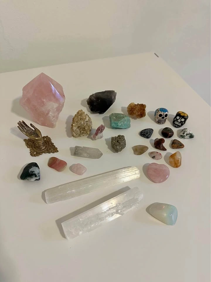 Crystals and trinkets