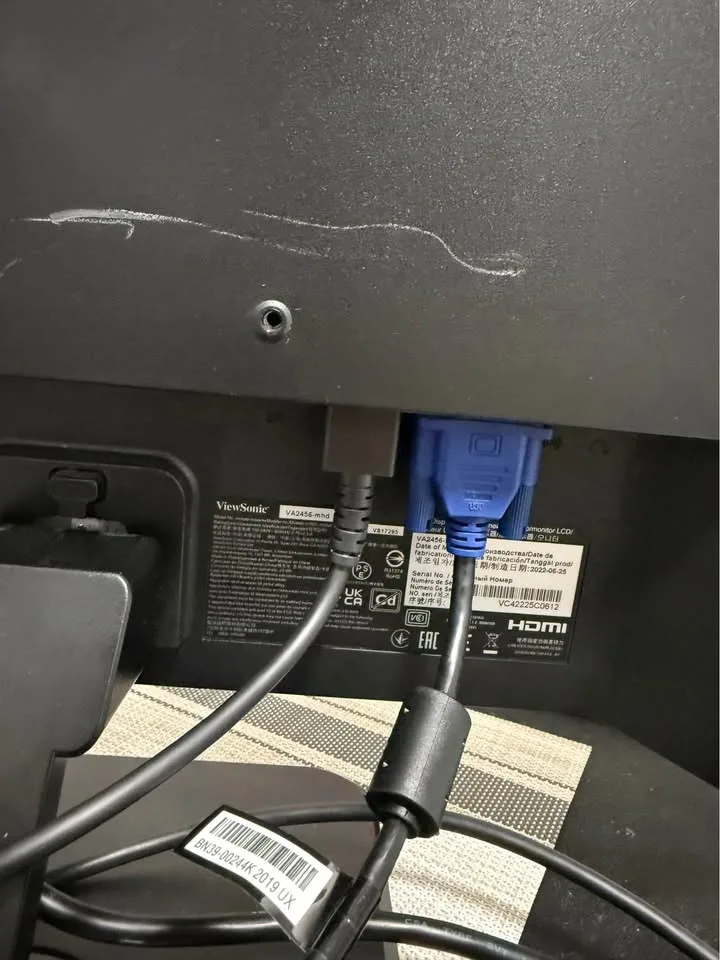 View Sonic monitor HD 24” image indicator(3)