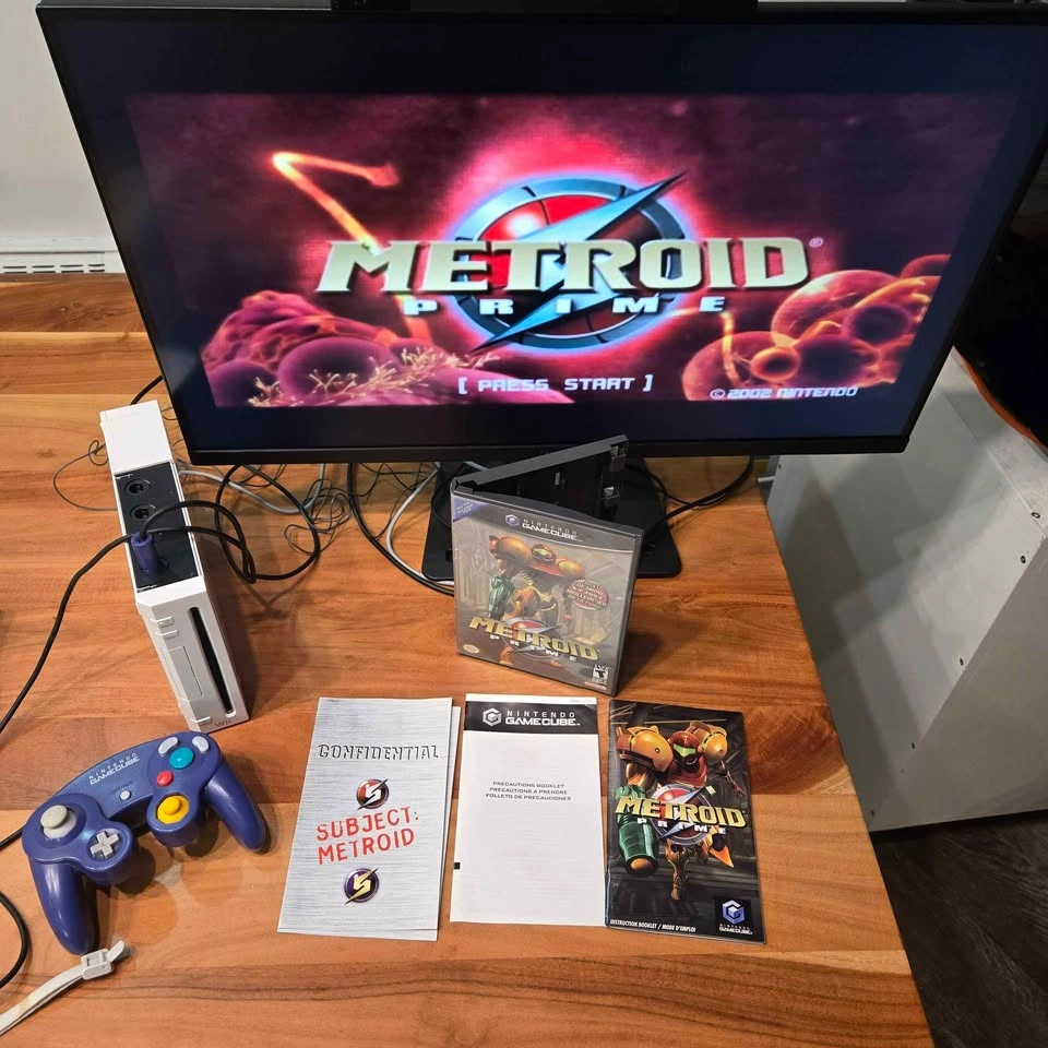 Metroid Prime gamecube. Tested cib.