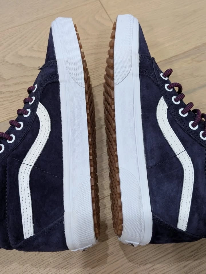 Vans High-Top Suede Sneakers Navy/Burgundy (Men 8/Women 9.5) - photo 2