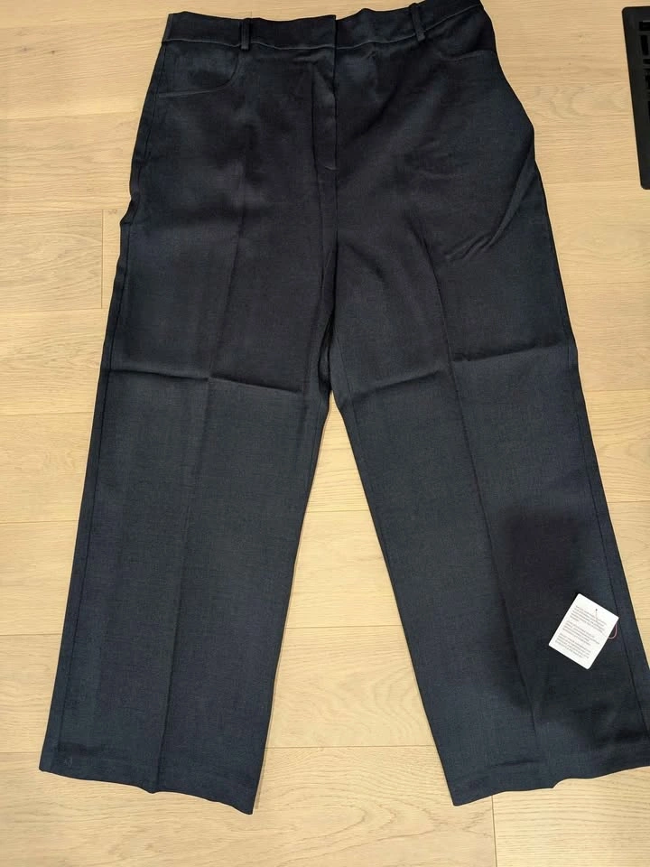 ASOS textured tailored pants in navy - photo 2