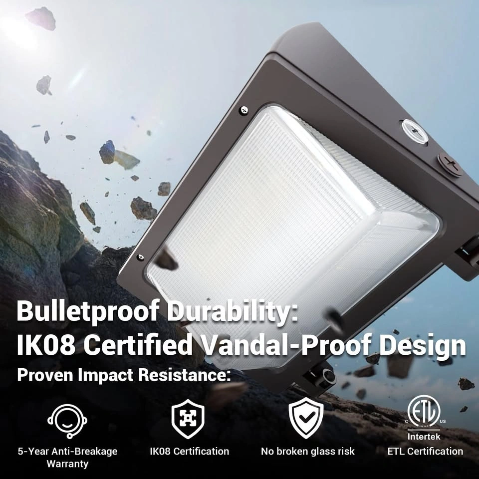 150W LED Wall Pack Light – Dusk to Dawn Photocell, 5000K, IP65, - photo 3