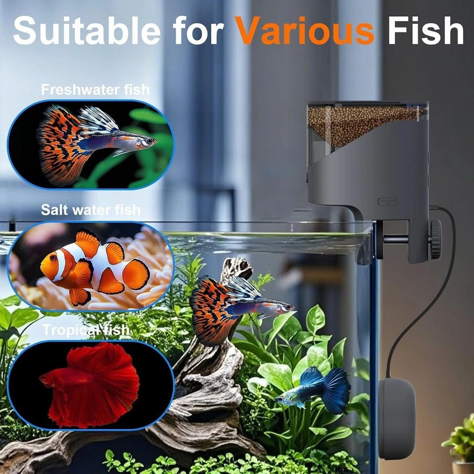 Smart WiFi Fish Feeder with 2.5K HD Camera - photo 3