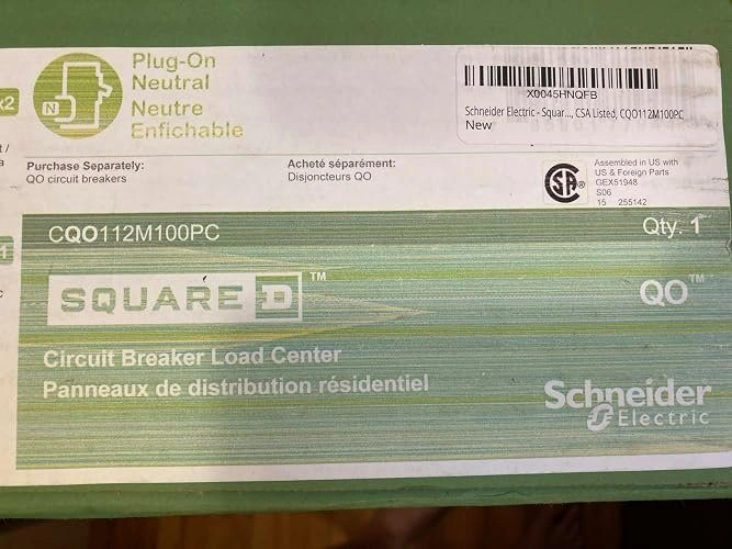 Square D QO 100A Main Breaker Load Center - photo 5