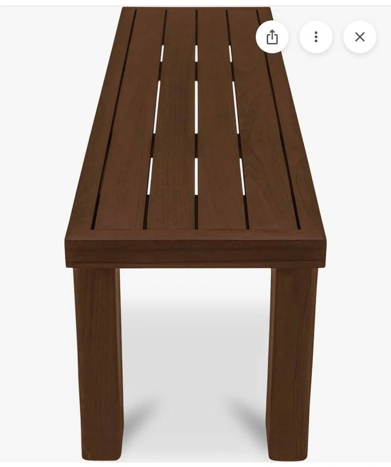 Moe’s Marina outdoor Teak Bench BNIB - photo 2