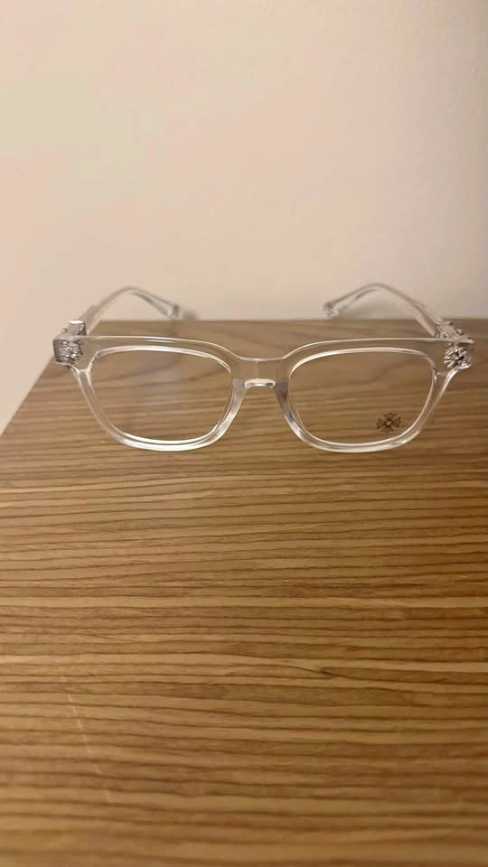 Clear Chrome Hearts Glasses