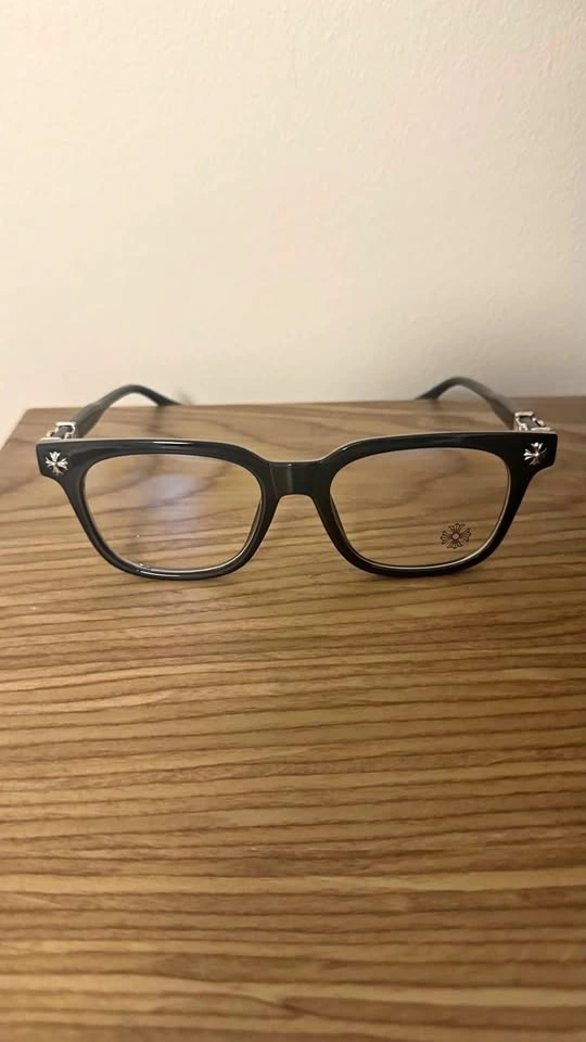 Black Chrome Hearts Glasses