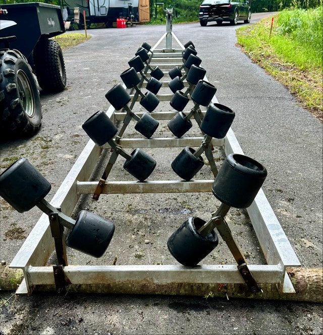 aluminum watercraft roller ramp