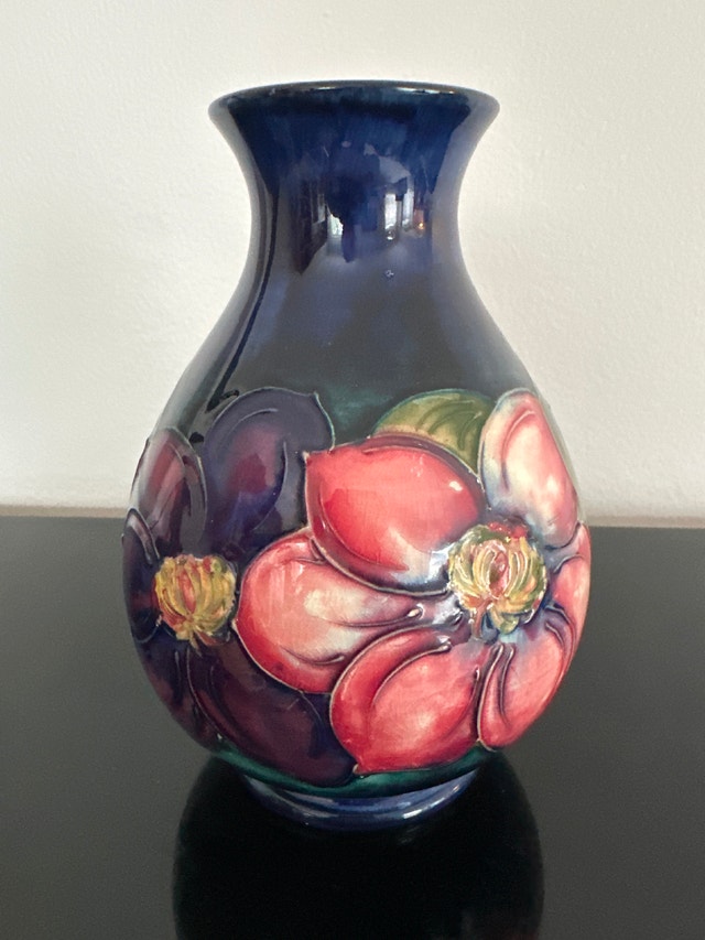 Moorcroft art pottery vase No 1. Stamped and signed.