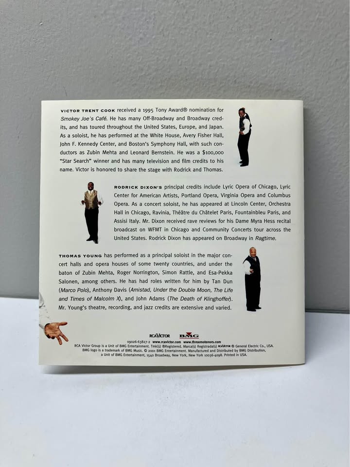 Three Mo’ Tenors CD With 8 Page Booklet - Excellent - photo 3