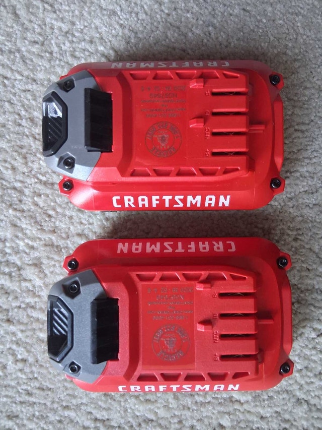 Craftsman batteries and charger - photo 2
