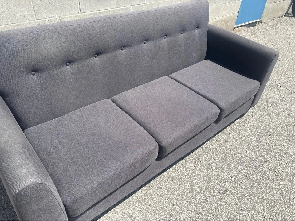 Grey Modern 3 Seater Sofa - Free Delivery - photo 5