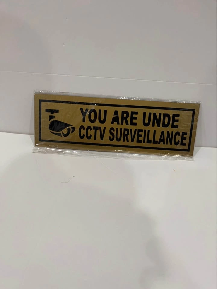 Gold Vinyl Adhesive Signs – SALE / CCTV / No Smoking