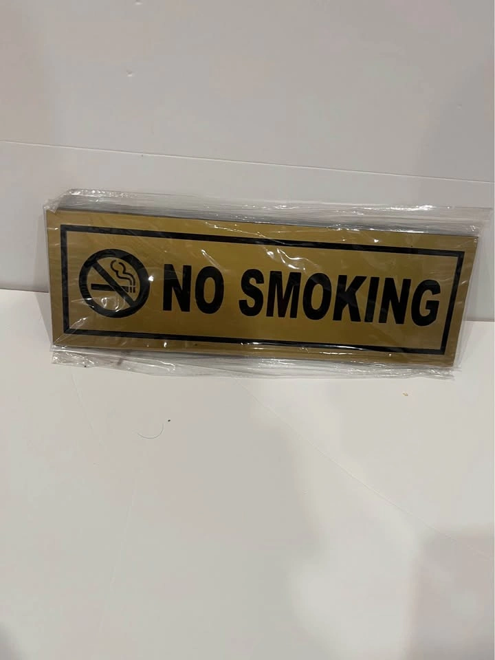Gold Vinyl Adhesive Signs – SALE / CCTV / No Smoking - photo 2