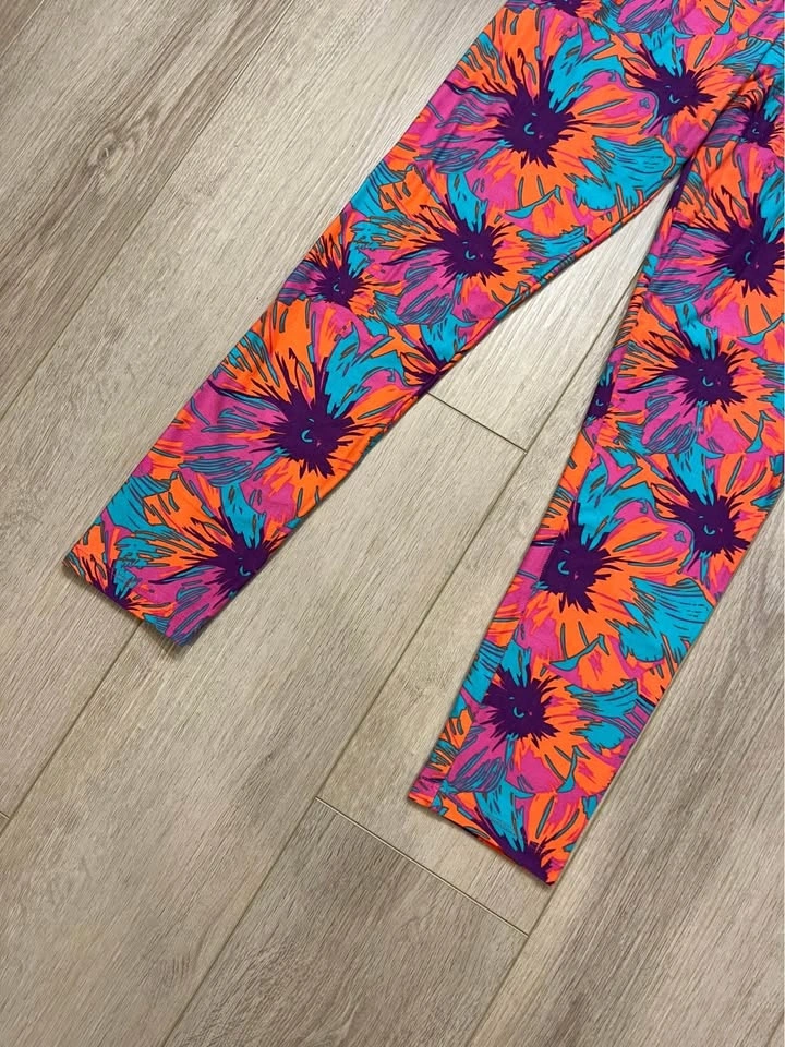 SWEETLEGS Colourful Floral Print Leggings - One Size - photo 3