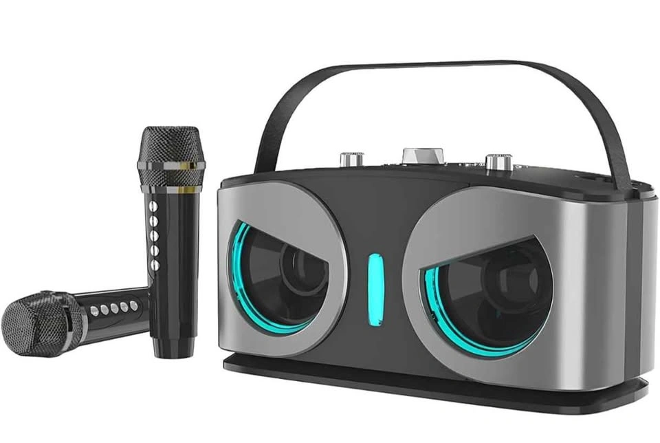 HIFI WJ-A922 Karaoke Speaker 2 Mic LED