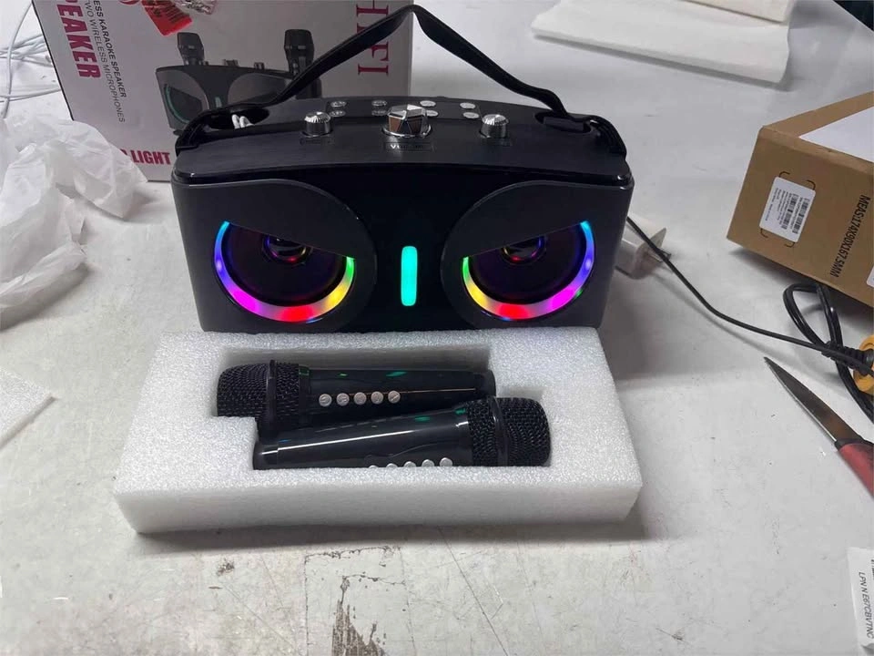 HIFI WJ-A922 Karaoke Speaker 2 Mic LED - photo 4