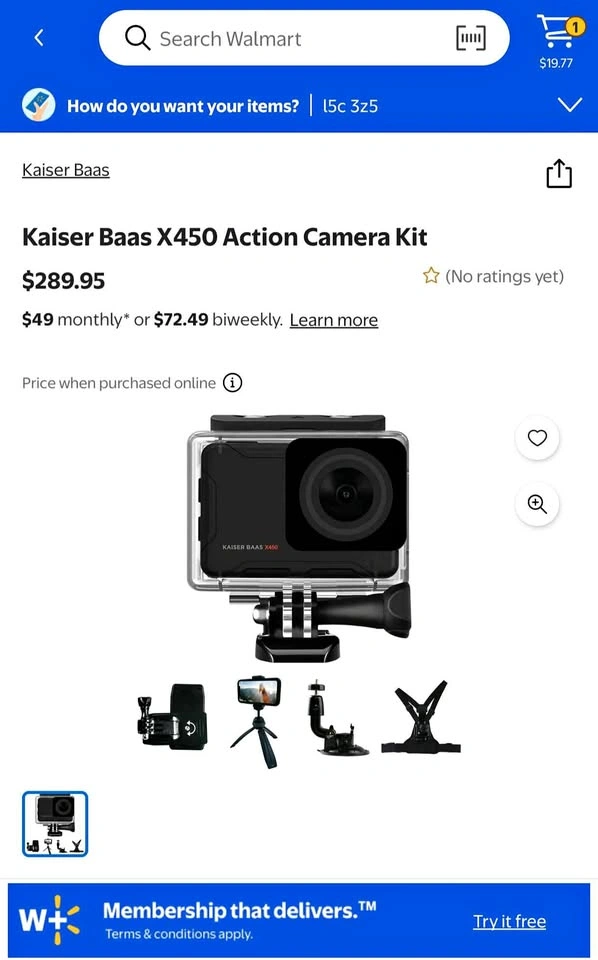 [BRAND NEW & SEALED] Kaiser Baas X450 4K Action Camera