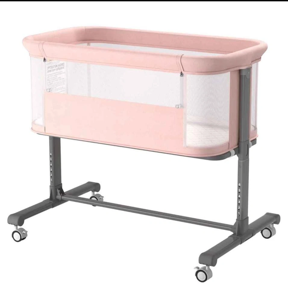 Baby Bassinet / Bedside Sleeper – Pink & Grey - photo 2