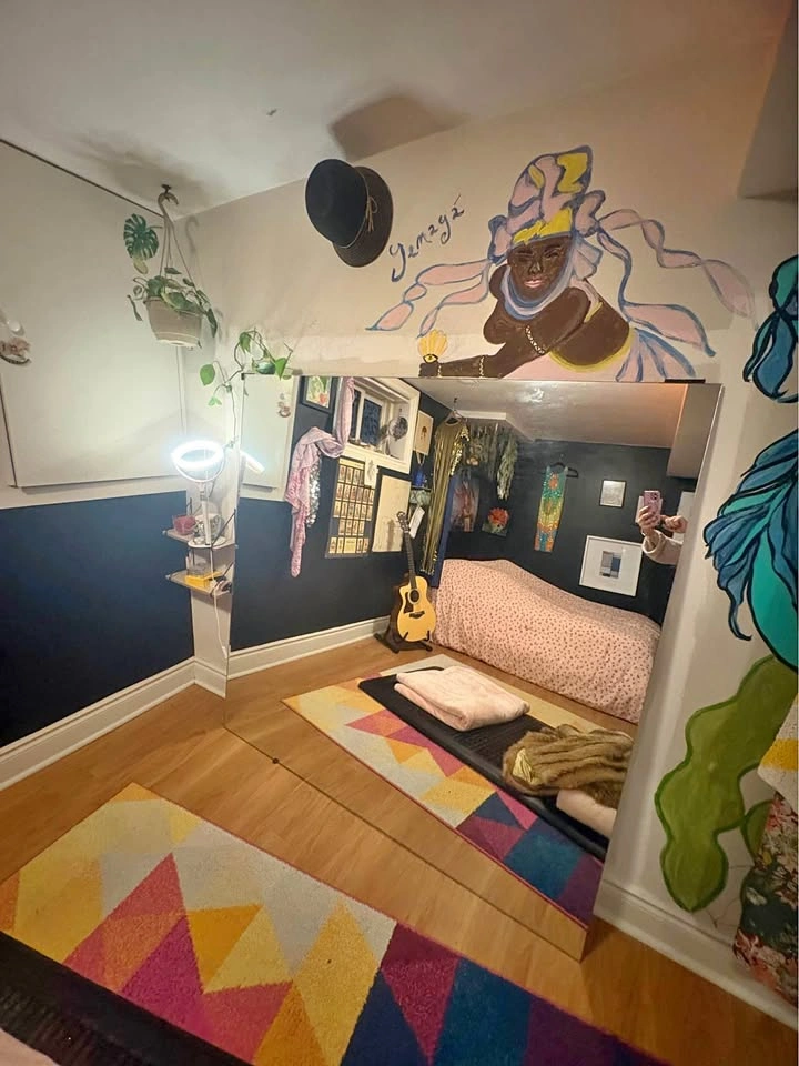 Large Frameless Floor Mirror