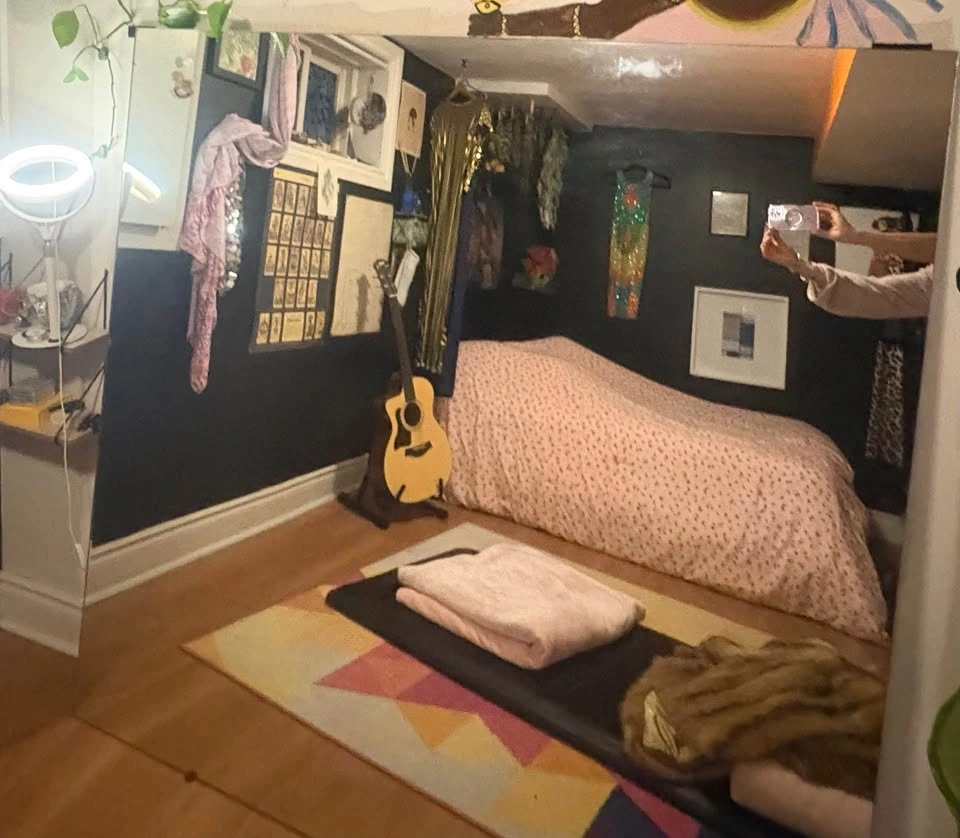 Large Frameless Floor Mirror - photo 4