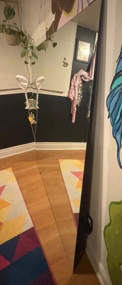 Large Frameless Floor Mirror - photo 5