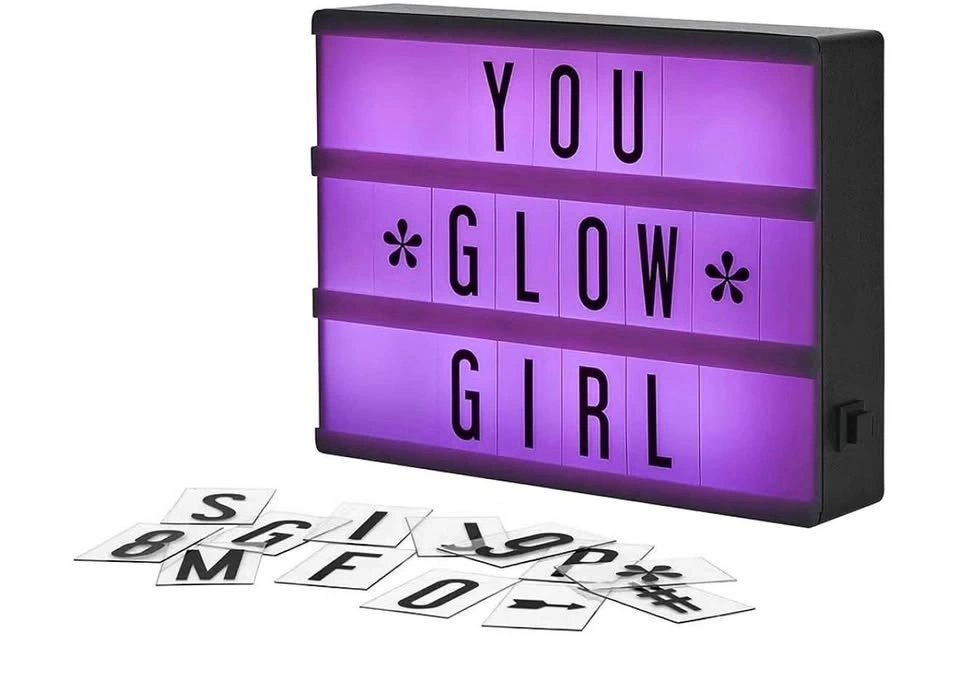 LED Cinema Lightbox (Comes with 100 Letters)